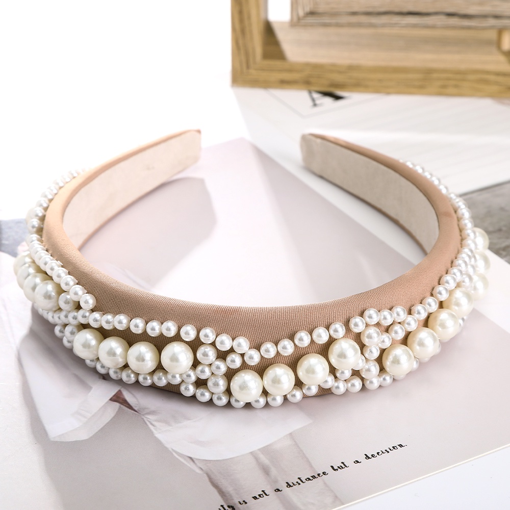 Mới Băng Đô Cài Tóc Đính Ngọc Trai Nhân Tạo Xinh Xắn Cho Nữ