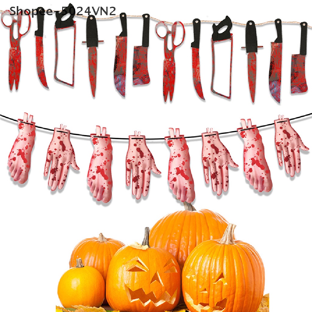 Set 12 Phụ Kiện Treo Trang Trí Halloween