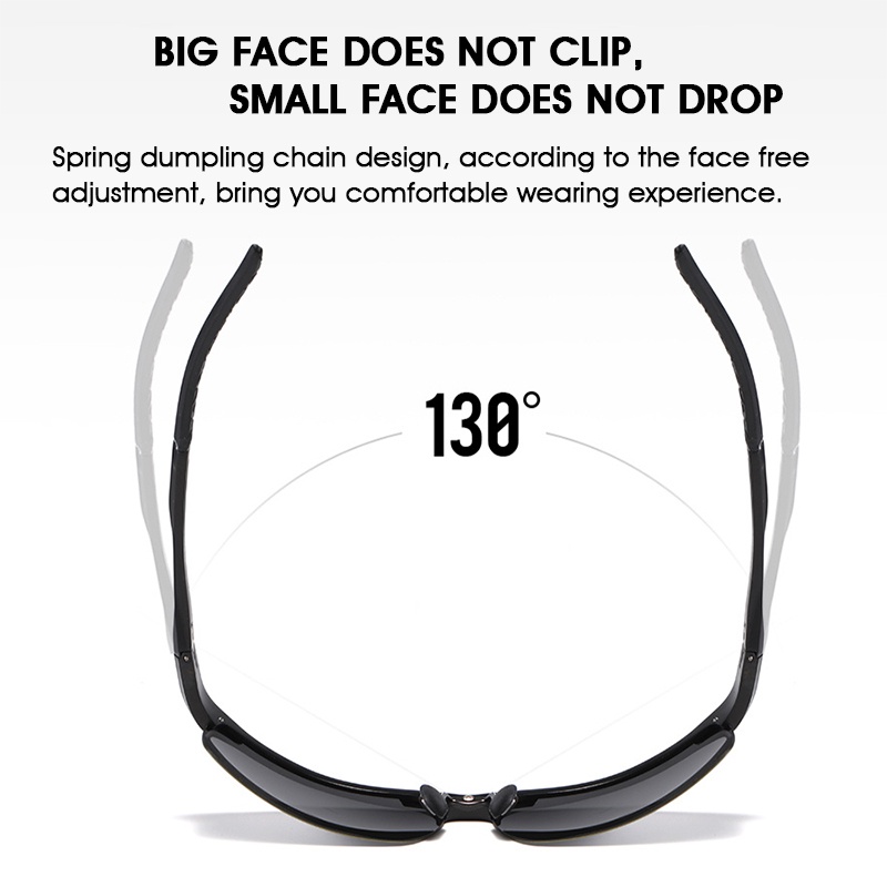 Kính nam phân cực chống tia UV400 kính râm thời trang đổi màu kính mát unisex ngoài trời chống tia cực tím lái xe chống chói