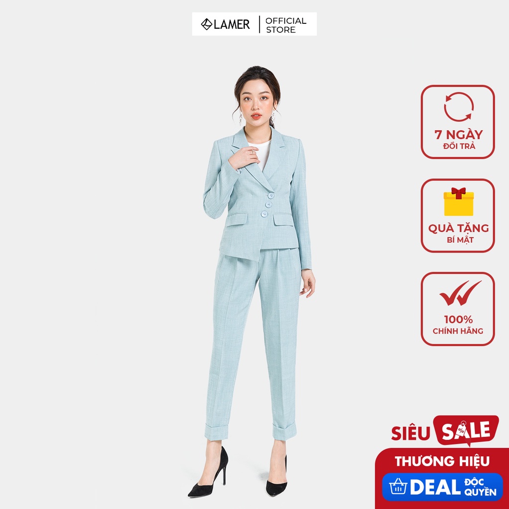 Quần côn baggy GBT011 LAMER L64K19T004-S3305 (Xanh dương)