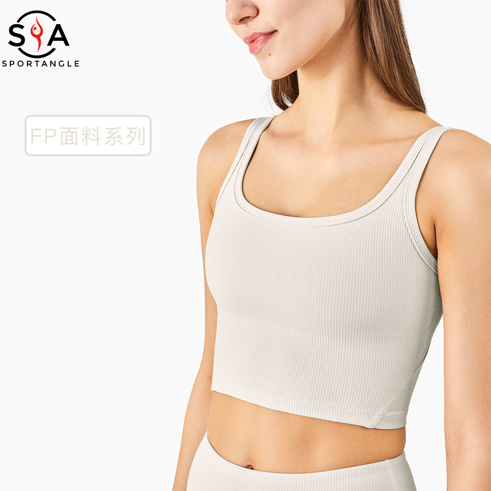 【Sportsangel】Sports bra skin-friendly running yoga underwear vest high elastic gather fitness sports bra