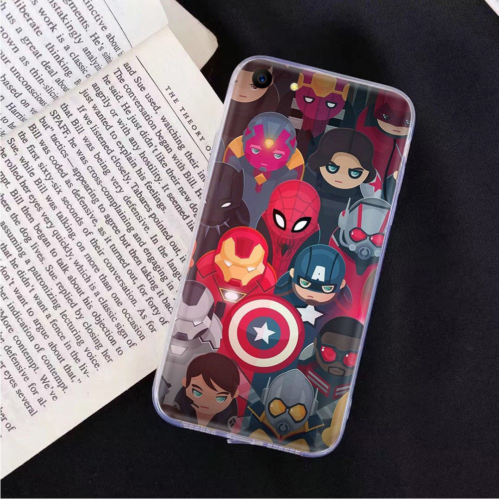 Ốp điện thoại trong suốt in hình Marvel Avengers cho Lg G6 G7 G8 Thinq V20 V30 V30S V35 V40 V50 V50S V60