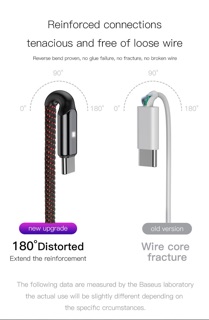 Cáp sạc nhanh S8/S8+,S9/S9+, Note8,Note9 Chuẩn BASEUS X-Shaped Light