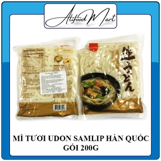 Mỳ tươi udon Samlip Hàn Quốc làm mỳ tương đen 200gr/ gói (alifoodmart)