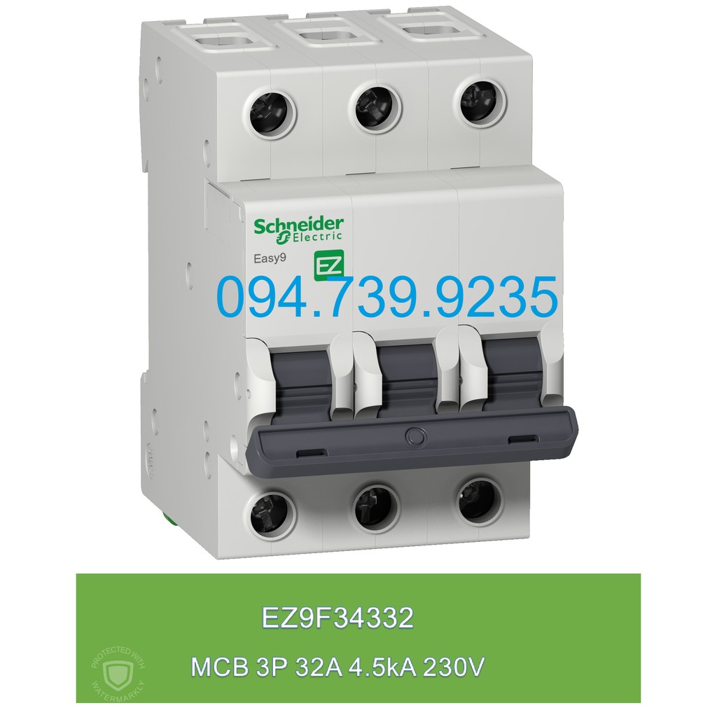 Automat Schneider 3P 32A 4.5kA - Schneider EZ9 3P 32A - MCB 3P 32A Schneider - Cầu Dao EZ9F34332