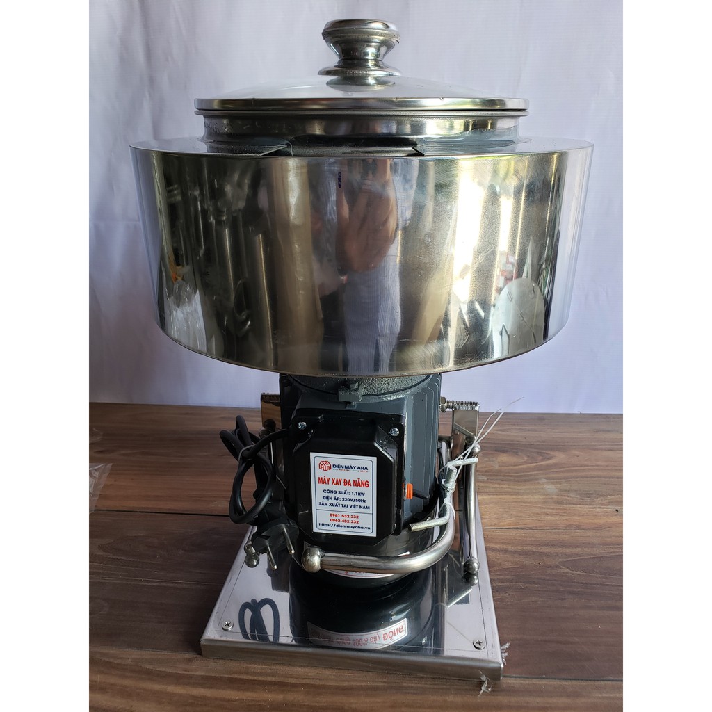 Máy Xay Giò Chả 1KG 1.1KW Chân Inox CO CẤP Xay thịt làm xúc xích MÔ TƠ 100% DÂY ĐỒNG