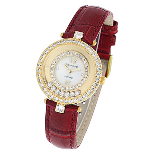 Đồng hồ nữ Diamond D DM36285IG-R - Kính Sapphire