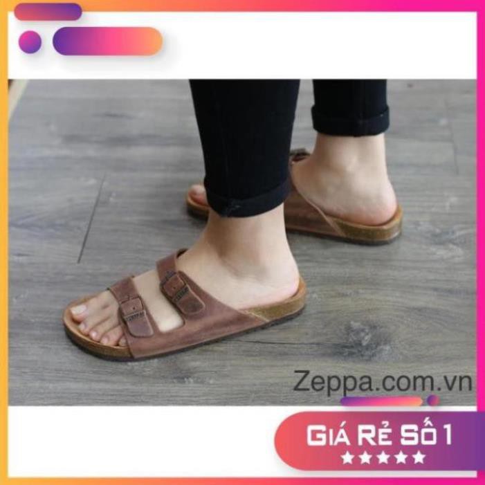 [Sale 3/3] ZEPPA - Gian Hàng Chính Hãng - Dép đế trấu nam & nữ - Màu nâu đỏ (Size: 35-46) VJ Sale 11 -op1 " <