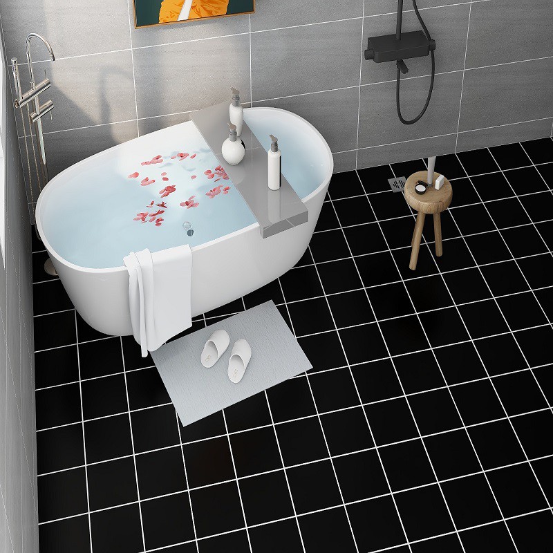 Miếng Dán Sàn Nhà Bằng Chất Liệu Dày Dặn Phong Cách Bohemian Chống Thấm Nước / Trượt Tiện Dụng Cho Nhà Tắm