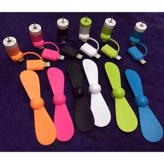 [Hot] Quạt 2 cánh mini 2in1 dành cho điện thoại
