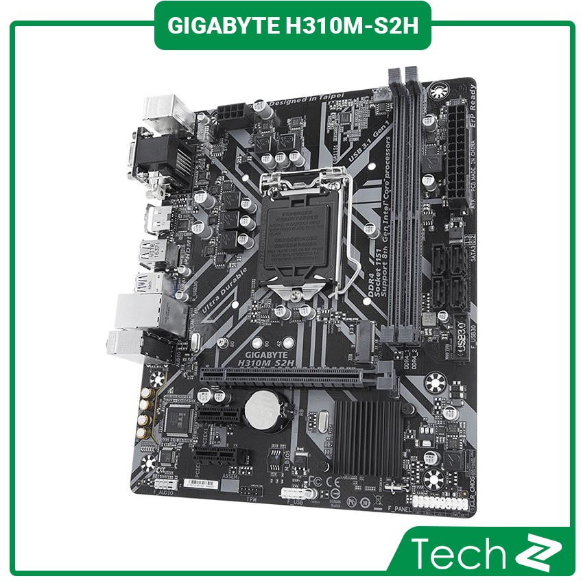 Mainboard GIGABYTE H310M S2H (Intel H310, Socket 1151, m-ATX, 2 khe RAM DDR4)