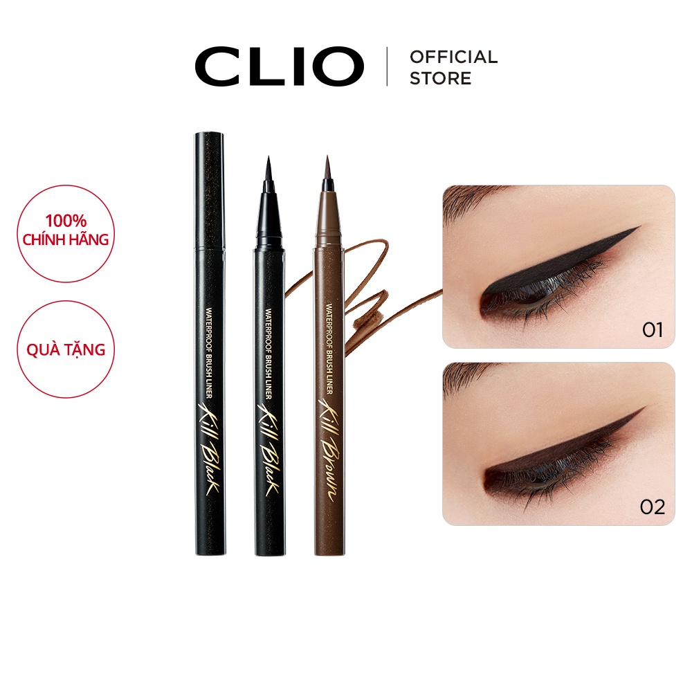 Bút kẻ mắt Clio trang điểm chống thấm nước chất lượng cao 0.55ml