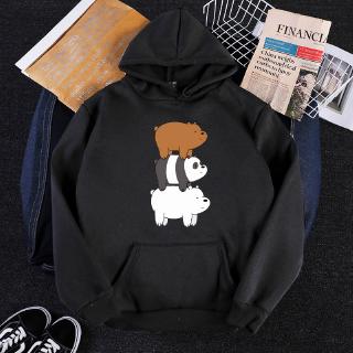 S-3xl Nam Nữ Anime Gấu In Hình Dễ Thương Áo Oversize Áo Khoác Áo Dài Tay Dạo Phố Áo Chui Đầu