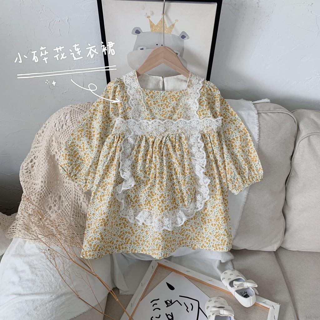 Đầm Ren Hoa Phong Cách Hàn Quốc Cho Bé Gái