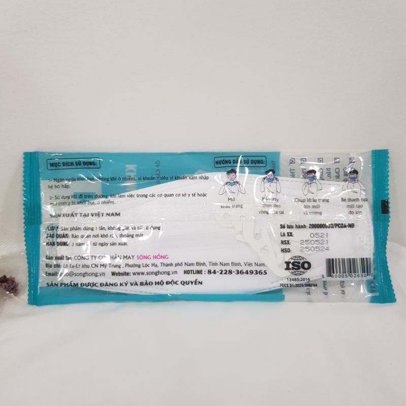 Khẩu trang KF94 Sông Hồng cao cấp-Khẩu trang chính hãng Sông Hồng | BigBuy360 - bigbuy360.vn