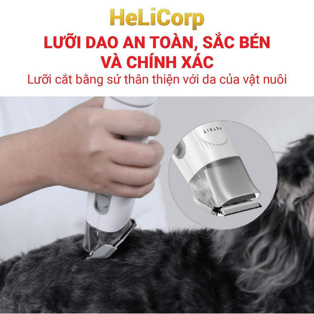 Máy Cắt, Tỉa, Cạo, Chải, Hút Lông Chó Mèo Petkit AirClipper 5 in 1 Pet Grooming Kit - HeLiCorp