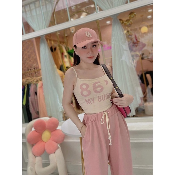 Set Áo Dây 86 Quần Suông