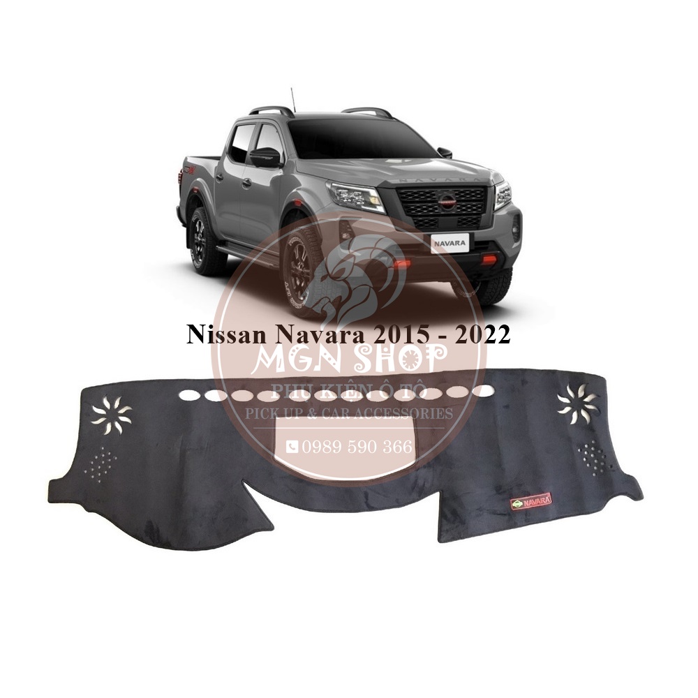 [Thảm taplo] [Nissan Navara 2015 - 2022] lông cừu