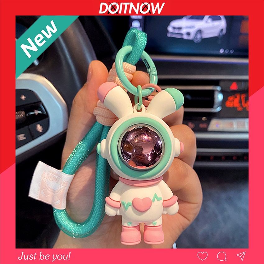 Móc khóa phi hành gia cute hình thỏ Rabbit, móc chìa khóa dễ thương treo balo túi xách thời trang MK86