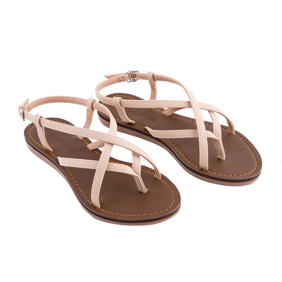 SANDAL NỮ ĐẾ BỆT DÂY CHÉO, SANDAL HỌC SINH CAO CẤP SIZE 35-40 B057