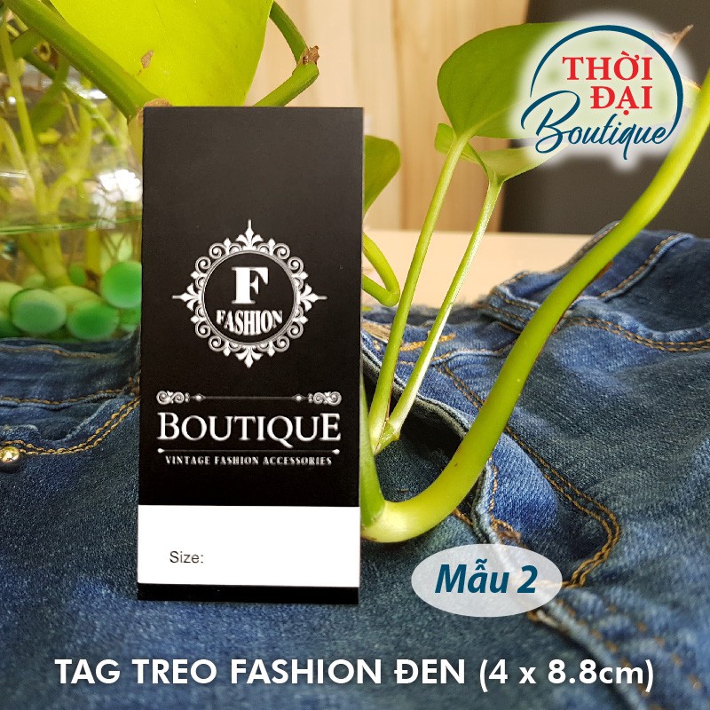 TAG TREO / NHÃN MÁC FASHION ĐEN