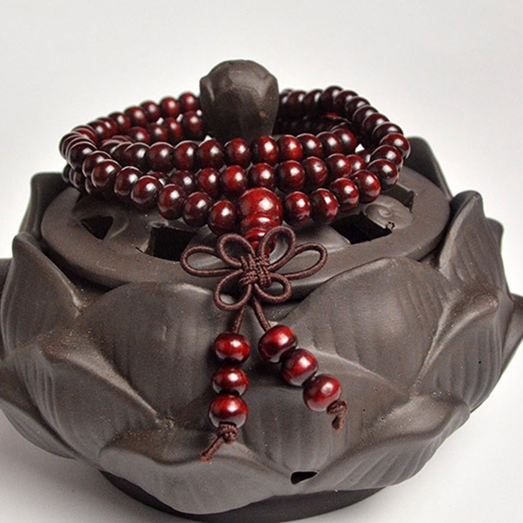 Vòng Đeo Tay Xỏ 108 Hạt Gỗ Nhiều Lớp Thời Trang Cho Nam Và Nữ