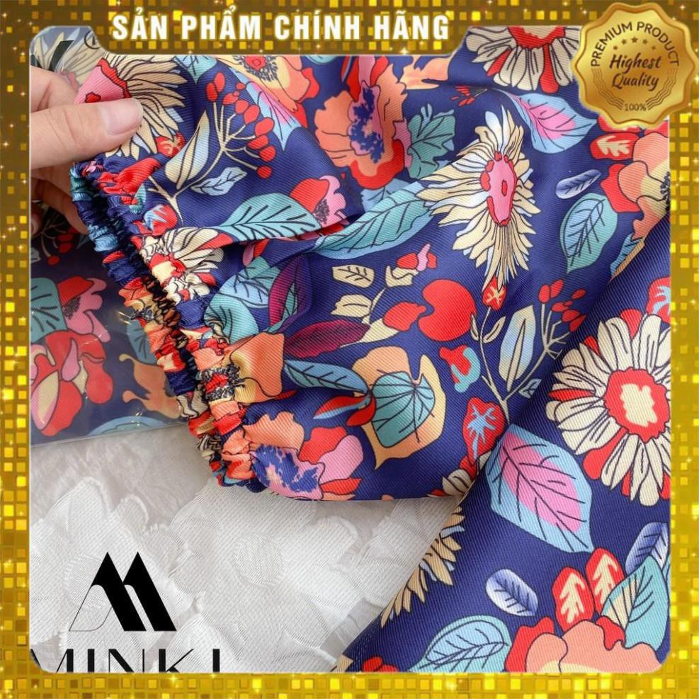 [MÃ XIA FREEHIP] ÁO TRỄ VAI HOA CHO NỮ - Chất liệu Taffeta cao cấp - Hai màu Xanh/Hồng - [HÀNG THIẾT KẾ]