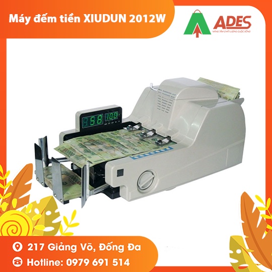 Máy đếm tiền XIUDUN 2012W 3 số - đếm 1000 tờ/phút - NEW 2021