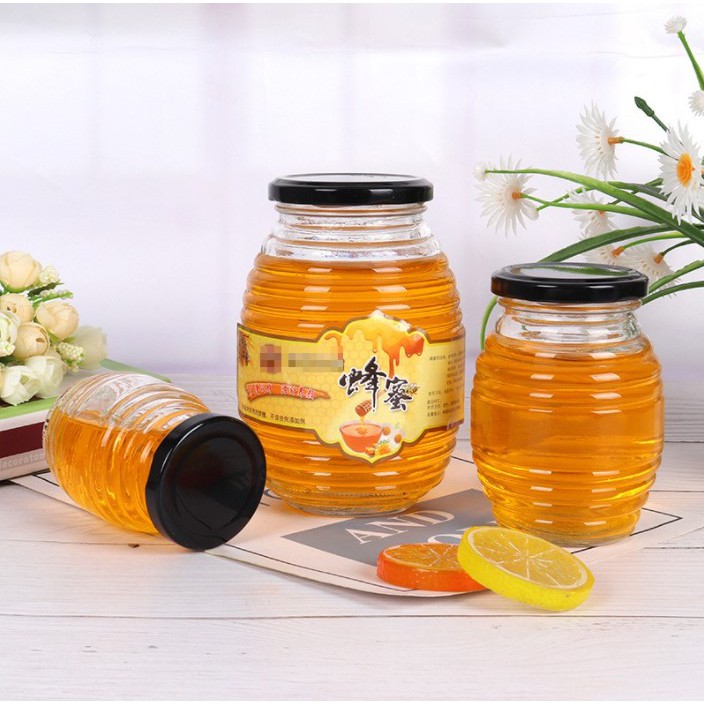 Hũ thủy tinh tròn đựng mật ong dung tích 100ml