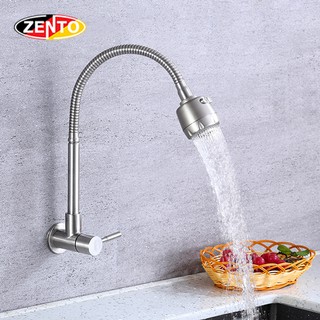 Vòi rửa bát đơn gắn tường inox SUS4630