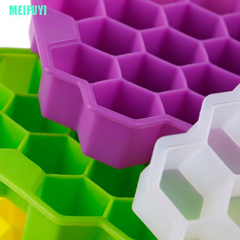 Khay Làm Đá Hình Tổ Ong 37 Ngăn Bằng Silicon