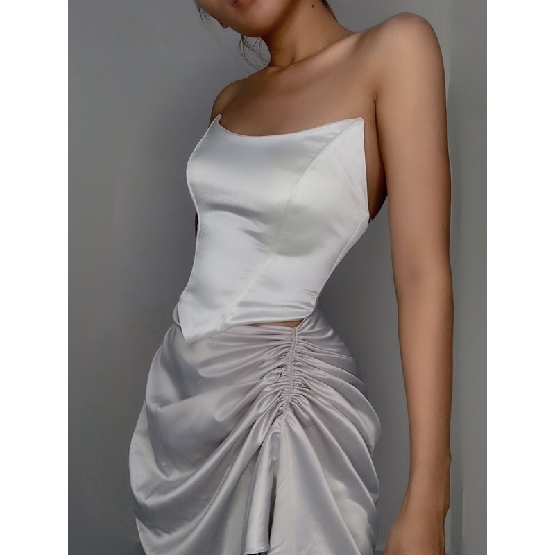 corset 2 lớp có mút,và gọng sẵn,đan dây phía sau -NINISESI | BigBuy360 - bigbuy360.vn