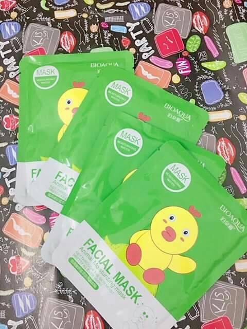 Combo 5 miếng Mặt Nạ Gấu Thỏ Vịt Bioaqua