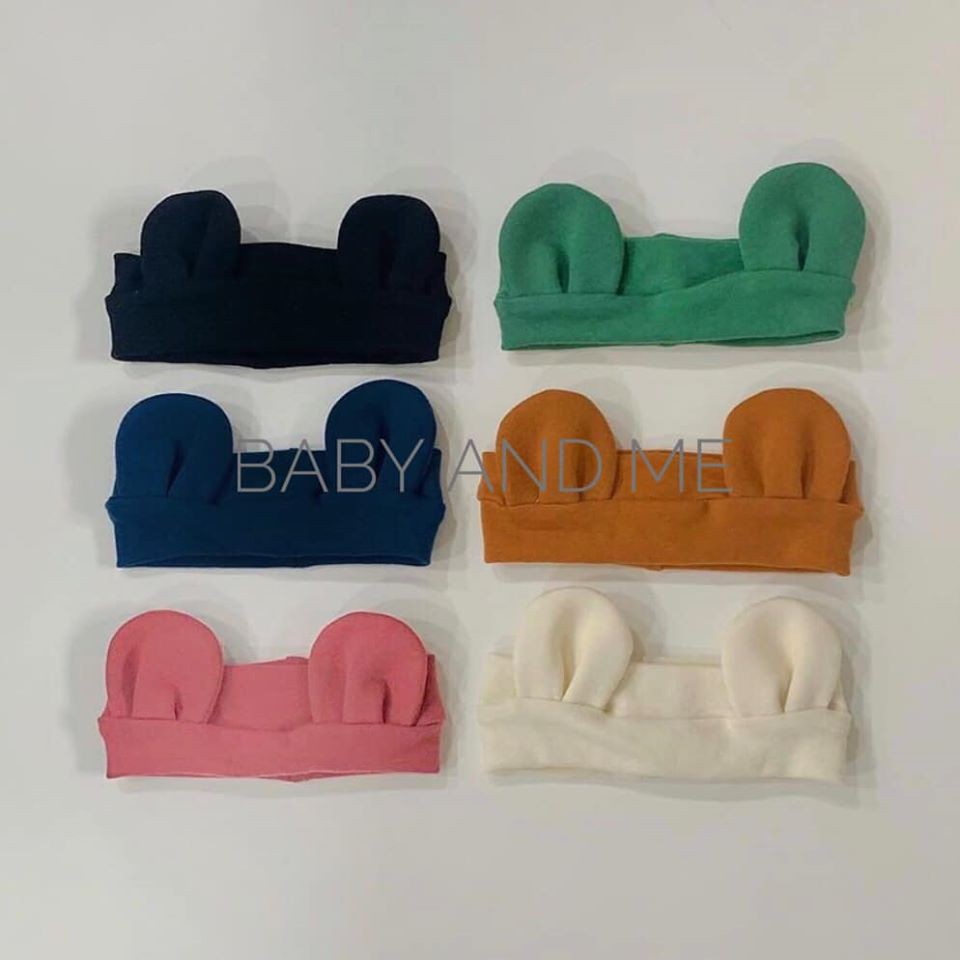 [FLASH SALE] FREESHIP Turban tai thỏ Bé Trai Bé Gái Sơ Sinh 0 -12 tháng tuổi Full Size 3 - 16kg