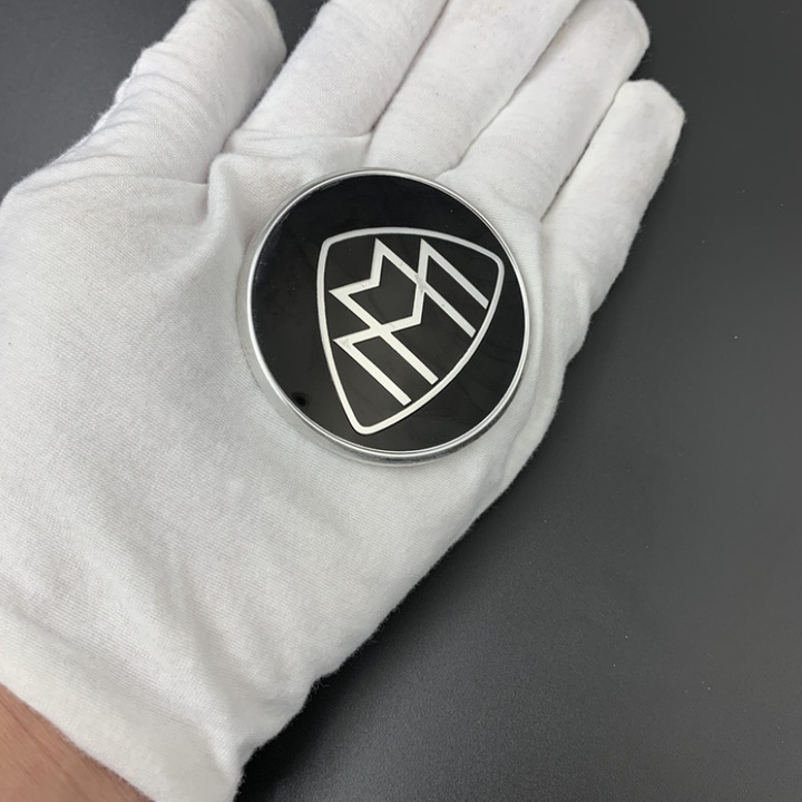 Logo biểu tượng gắn vô lăng xe ô tô Maybach, chất liệu hợp kim cao cấp
