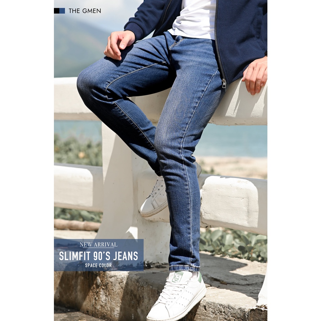 Quần Jeans nam The GMEN Slimfit 90's form dáng ôm, chất liệu co giãn thoải mái, giá tốt