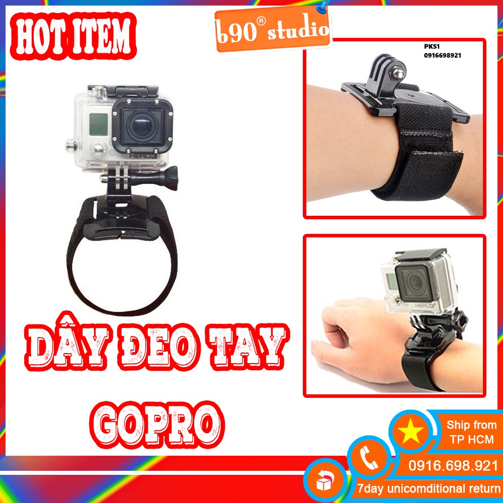 🔥 GIÁ SỈ 🔥  Dây Đeo Cổ Tay Cho Camera hành trình GoPro, SJCam, Xiaomi Yi