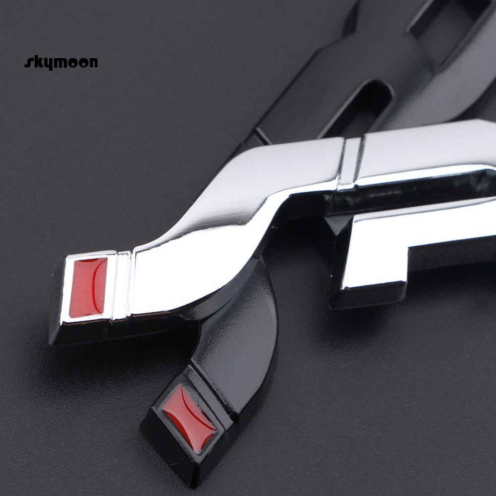 Miếng dán trang trí xe hơi hình chữ Sport 3D bằng kim loại sáng tạo