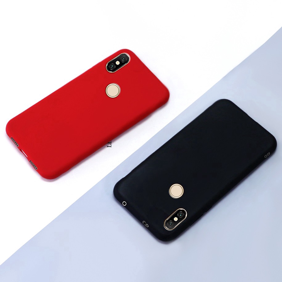 Ốp điện thoại màu trơn bề mặt nhám chống sốc cho Xiaomi Redmi S2 Y2