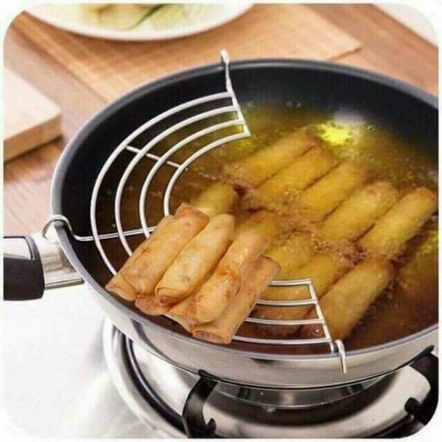 [Hot]-Vỉ Gác Chảo Rán BằNg Inox Cao Cấp