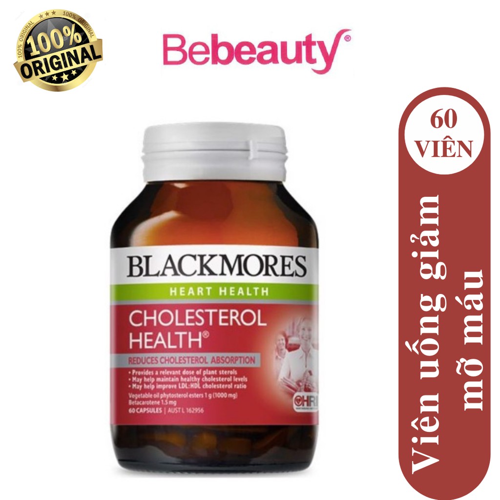 Viên Uống Giảm Mỡ Máu Blackmores Cholesterol Health (60 viên)