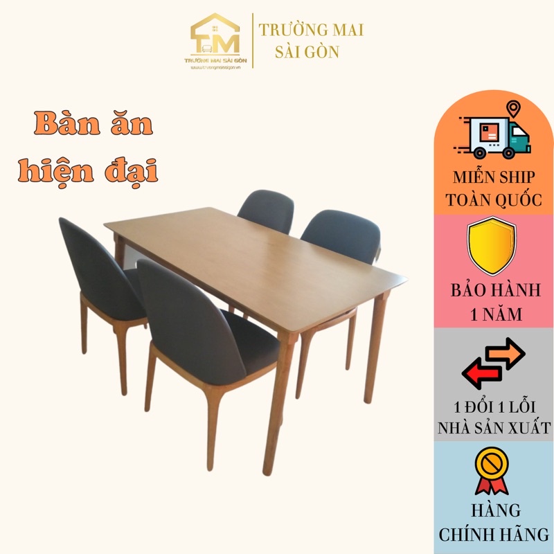 bộ bàn ăn gia đình giá rẻ ghế eames 4 đến 6 chỗ ngồi gồm nhiều màu sắc model nhất Trường Mai Sài Gòn