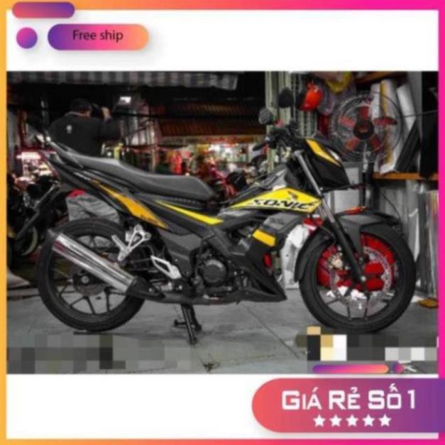 TEM RỜI SONIC 150 ĐEN VÀNG