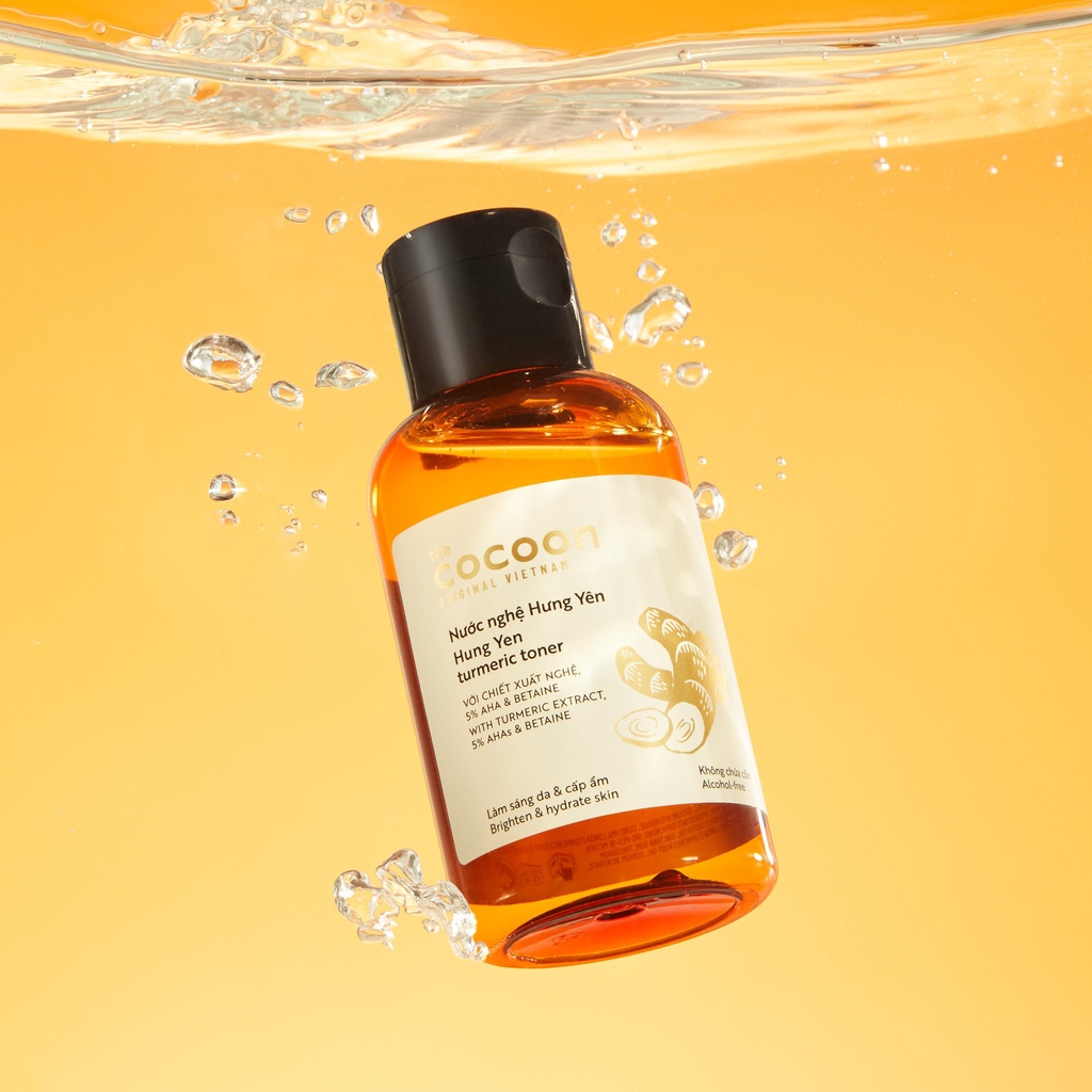 Toner nước nghệ Hưng Yên Cocoon Garin 140ml làm sáng da và cấp ẩm