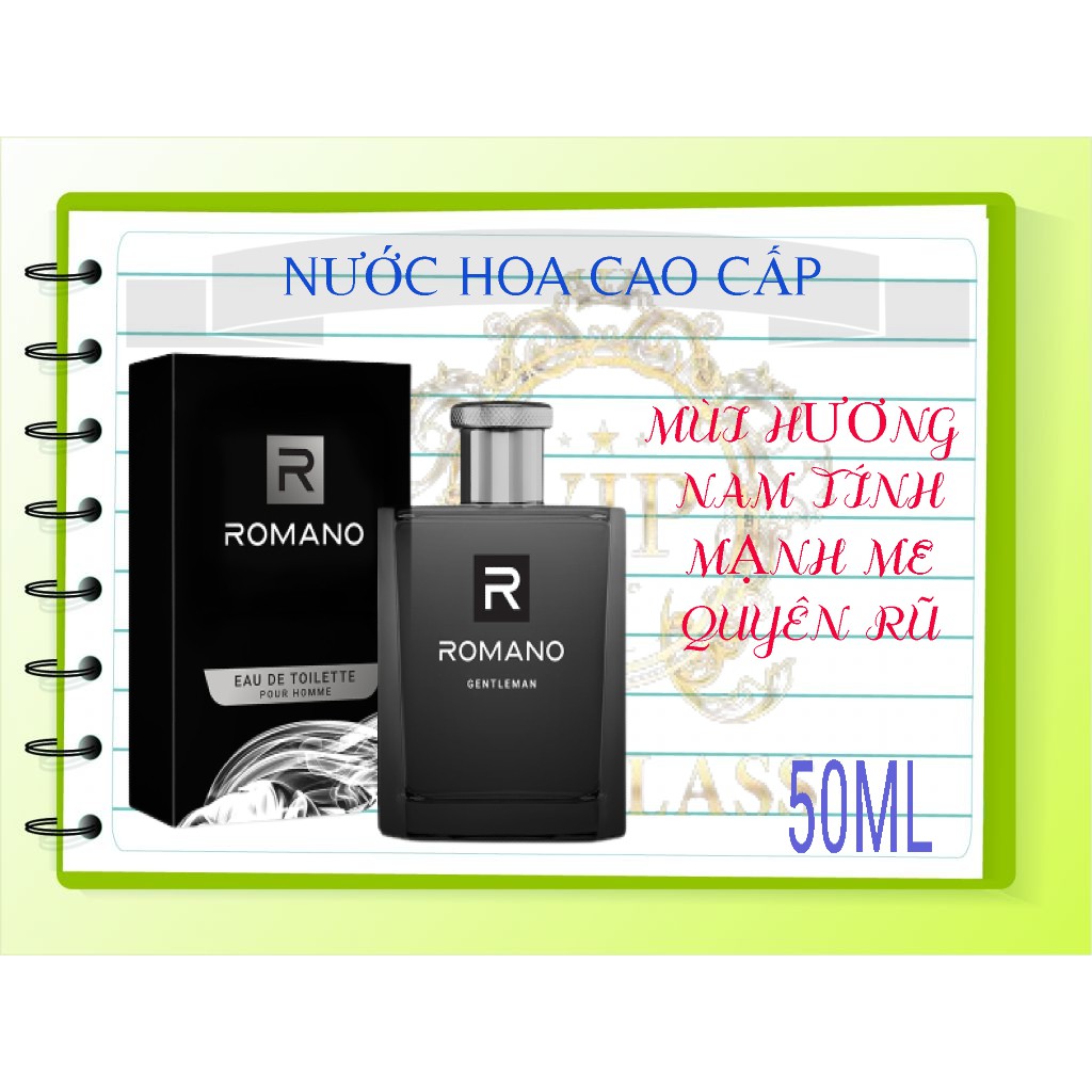 NƯỚC HOA CAO CẤP ROMANO GENTLEMAN 50ML.