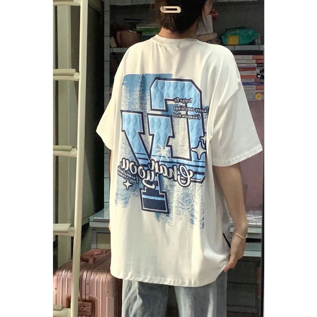 Áo thun NRVP cổ tròn oversize thời trang Hàn Quốc 2022 cho nữ