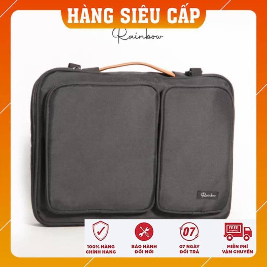 Túi laptop, túi chống sốc laptop macbook chính hãng Rainbow BG001 chất liệu canvas chống nước, lót mút bảo vệ máy tối đa | BigBuy360 - bigbuy360.vn