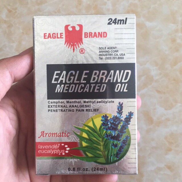 Dầu Gió Con Ó Trắng Eagle Brand Medicated Oil Aromatic(24ml)