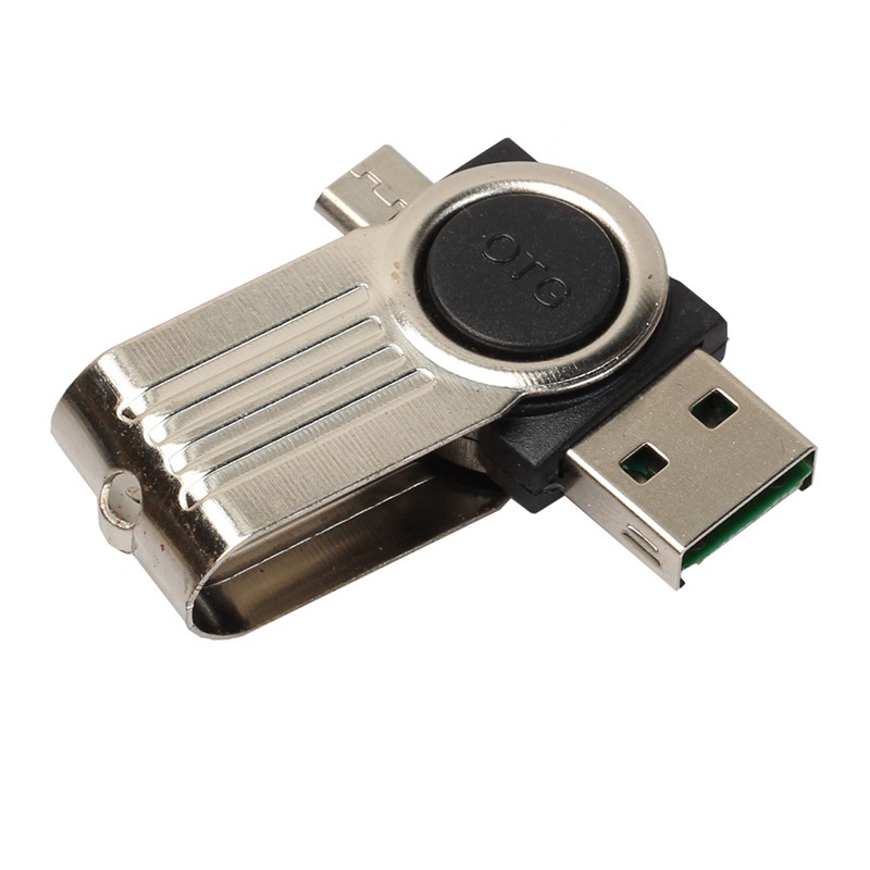 Đầu đọc thẻ nhớ TF Micro-USB 2 trong 1 tiện dụng kích thước 3.8*1.5*1.0cm