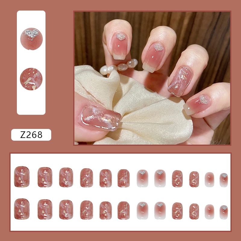 Móng tay giả 💖kèm keo💖 24 móng đẹp làm nail